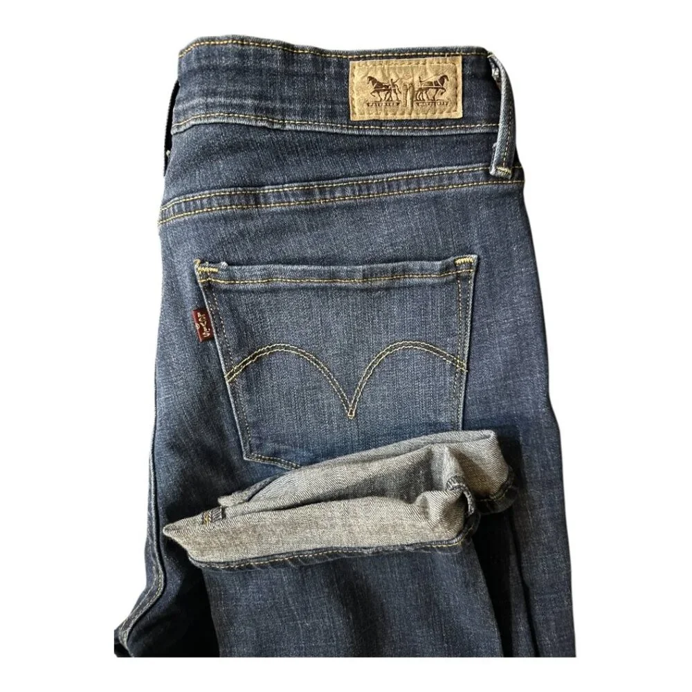 Womens Levi Mid Rise Skinny Jeans (12) - Picture 4 of 4